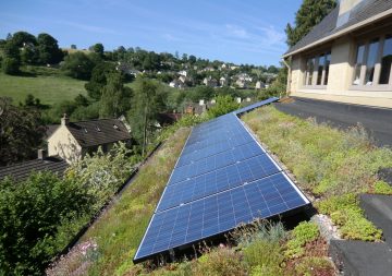 Solar panels with Living Roof