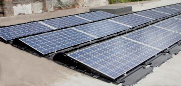 Community Solar Panel Installation