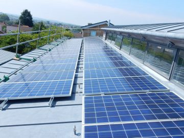 Community Solar Panel Installation